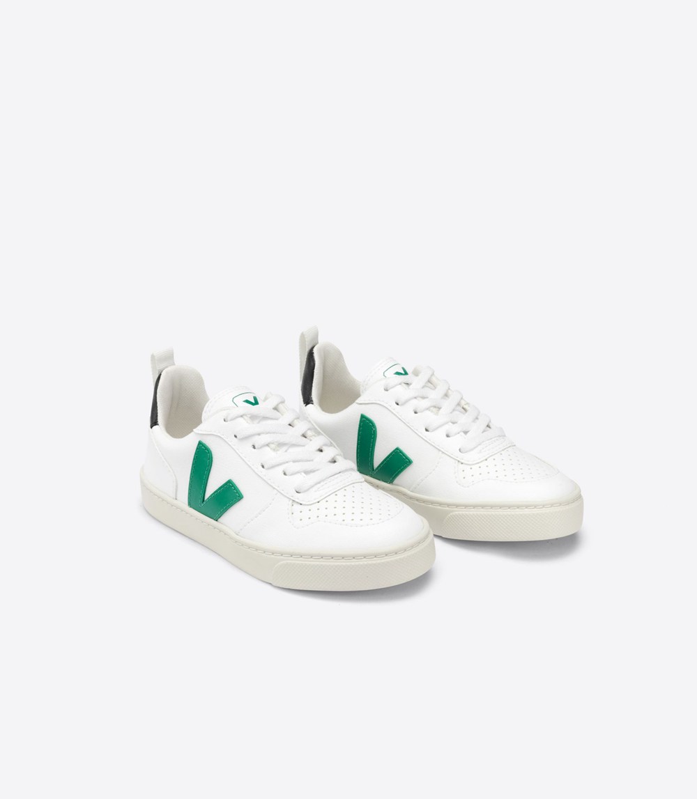 Veja Trainers Kids White - V-10 Lace Cwl - SGOJ-59462